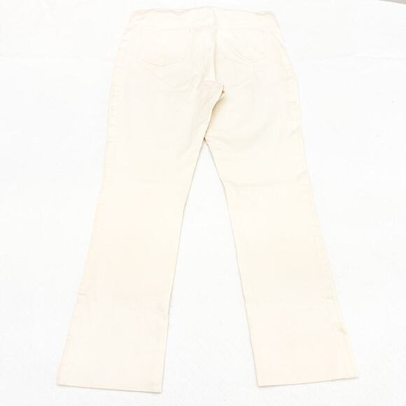 MM La Fleur Cream Straight Leg Denim Jeans Pull On Size 10 - Picture 3 of 9